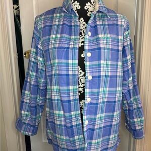 L.L. Bean fleece lined flannel button up